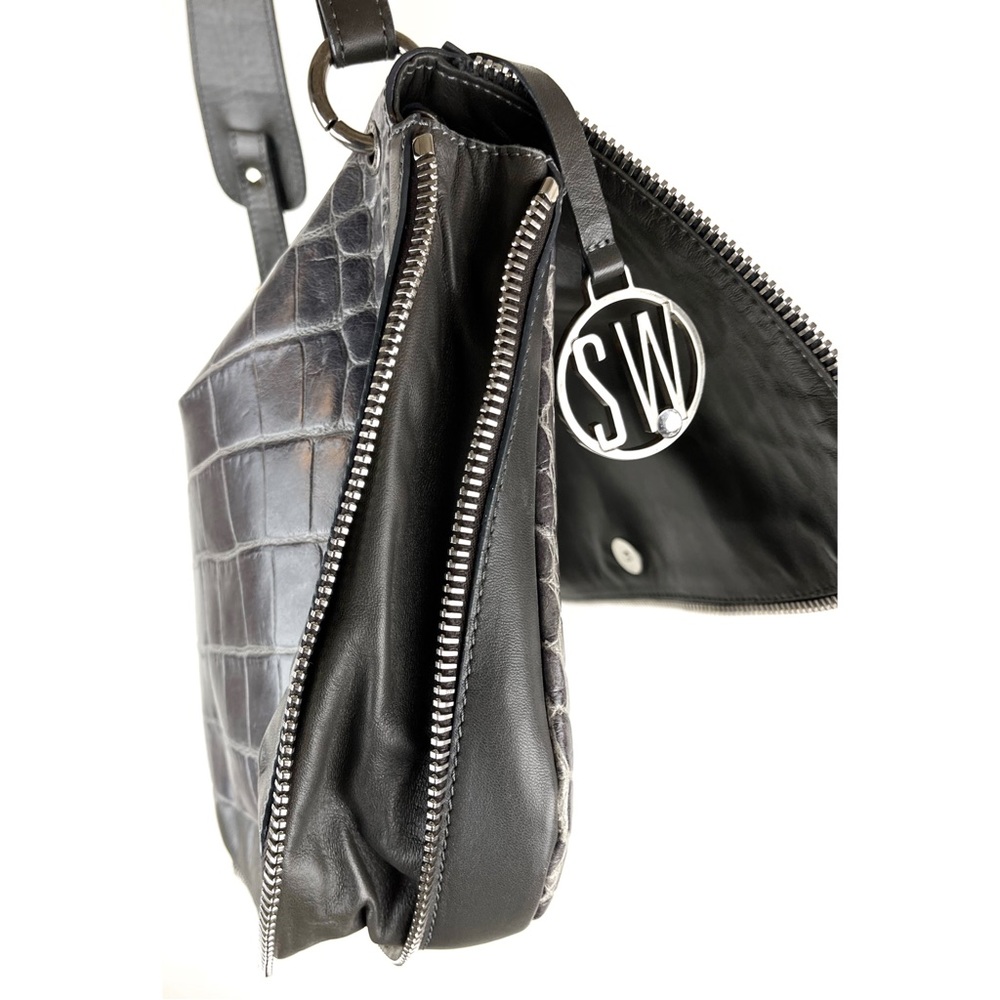 Stuart Weitzman Crocodile Embossed Shouder Bag Ex… - image 5
